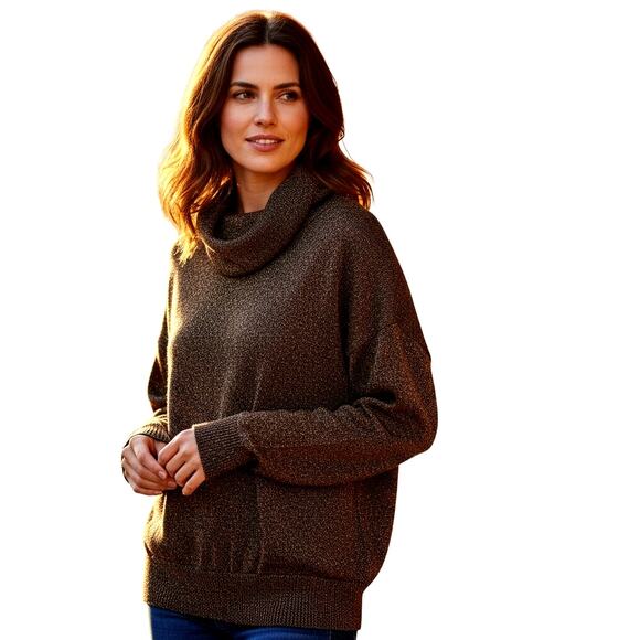 Regency Collection Copper Sparkle Large Women's Top Shirt Misses Size 12 14 - Picture 1 of 5